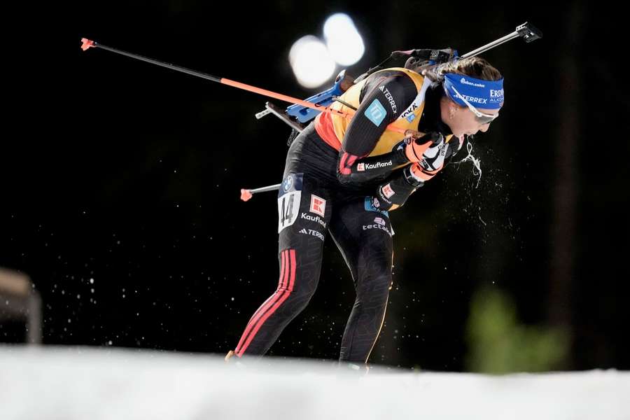 Franziska Preuß war Teil eines enttäuschenden Weltcup-Auftakts der deutschen Biathletinnen.