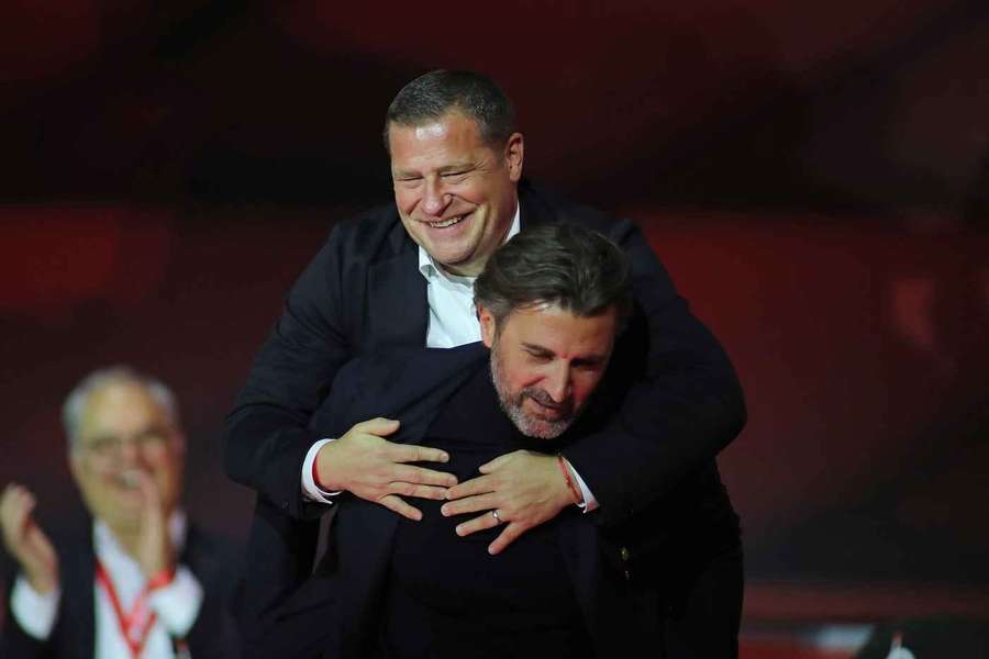 Pesic gemeinsam mit Max Eberl Pesic gemeinsam mit Max Eberl