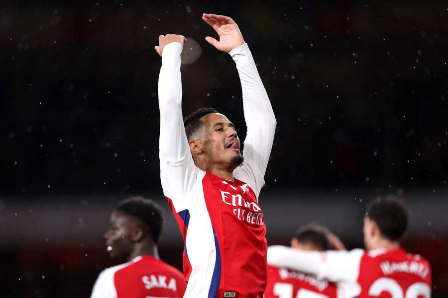 Saliba fez o segundo gol do Arsenal na partida