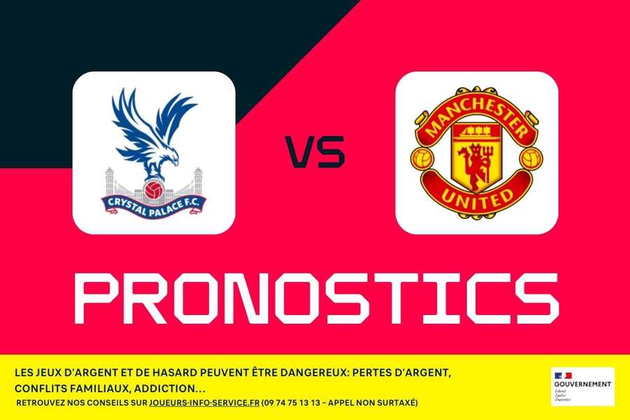 Crystal Palace v Manchester United : Pronostics, meilleurs paris et cotes (Premier League)