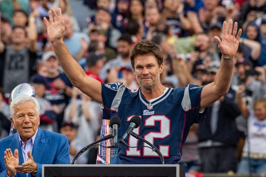 Tom Brady won zes van zijn zeven Super Bowls met de New England Patriots