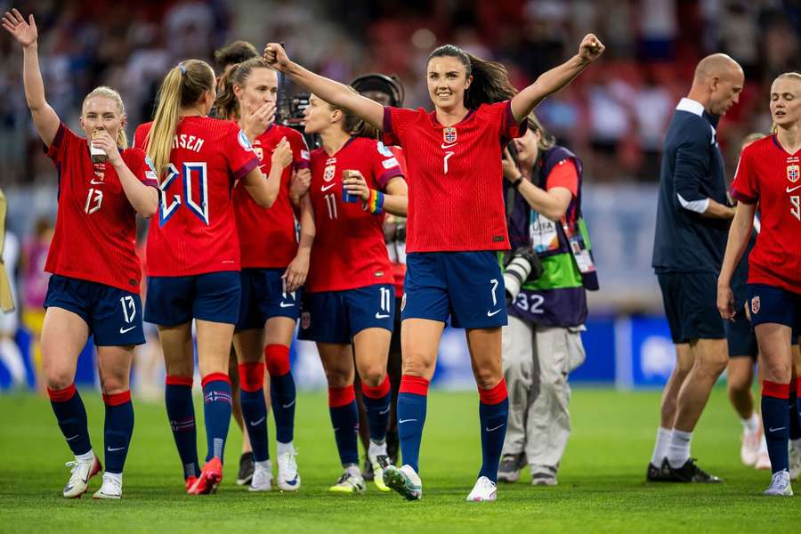 Norwegen feiert das Weiterkommen.