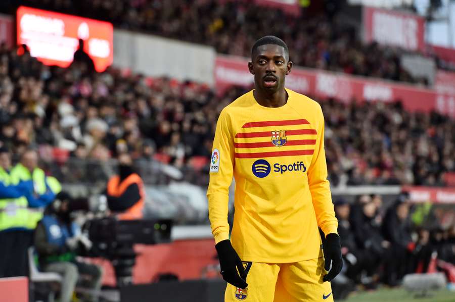 Dembele a ieșit în prima repriză a întâlnirii cu Girona