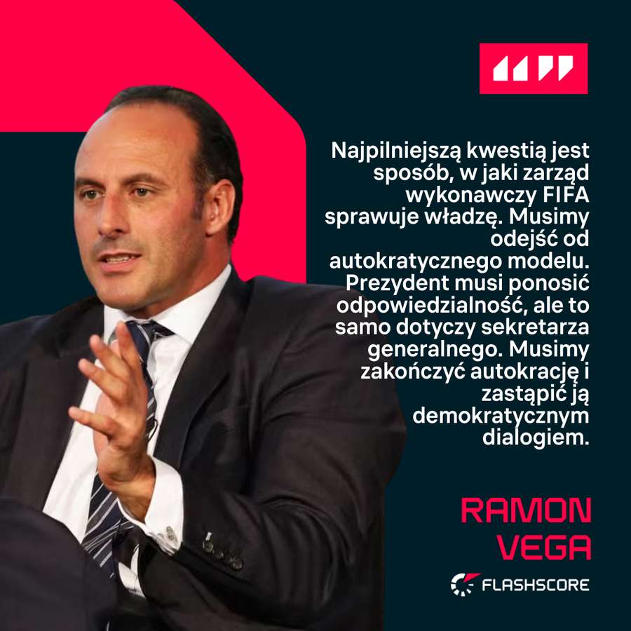 Ramon Vega o tym, co zamierza zmienić w FIFA Ramon Vega o tym, co zamierza zmienić w FIFA