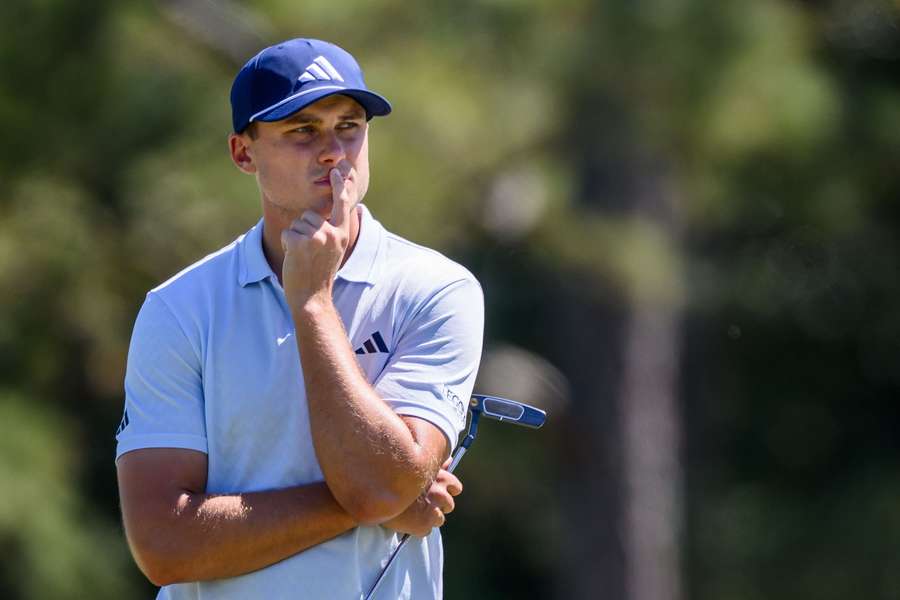 Aberg shot two double-bogeys in the first round