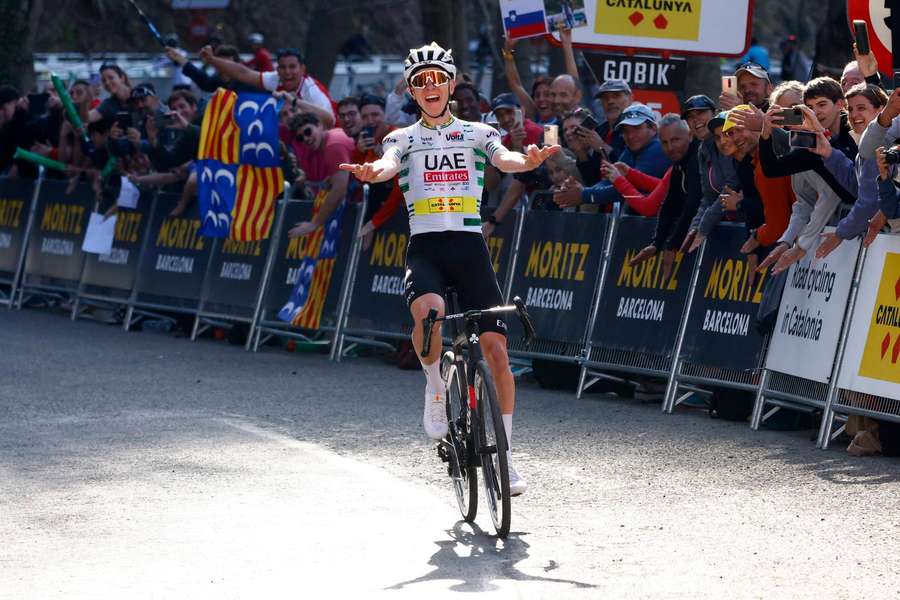 Tadej Pogacar sięgnął po trzecie zwycięstwo etapowe w wyścigu Dookoła Katalonii