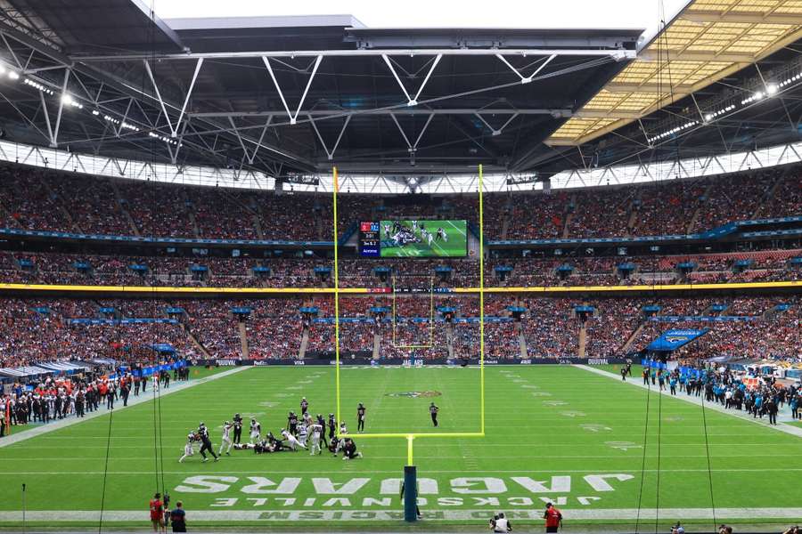 Wembley Stadium var vært for Atlanta Falcons og Jacksonville Jaguars i oktober 2023.