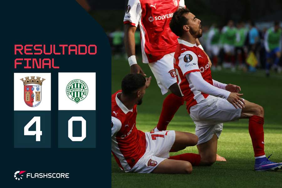 Ricardo Horta bisou na goleada do SC Braga