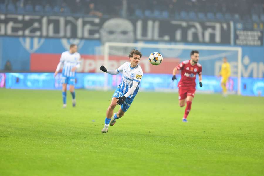 David Matei marcou o golo da vitória do Universitatea Craiova