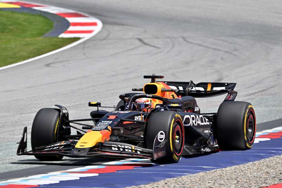 Max Verstappen on track in Austria