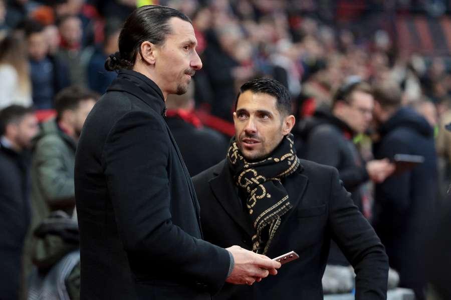 Geoffrey Moncada con Zlatan Ibrahimovic