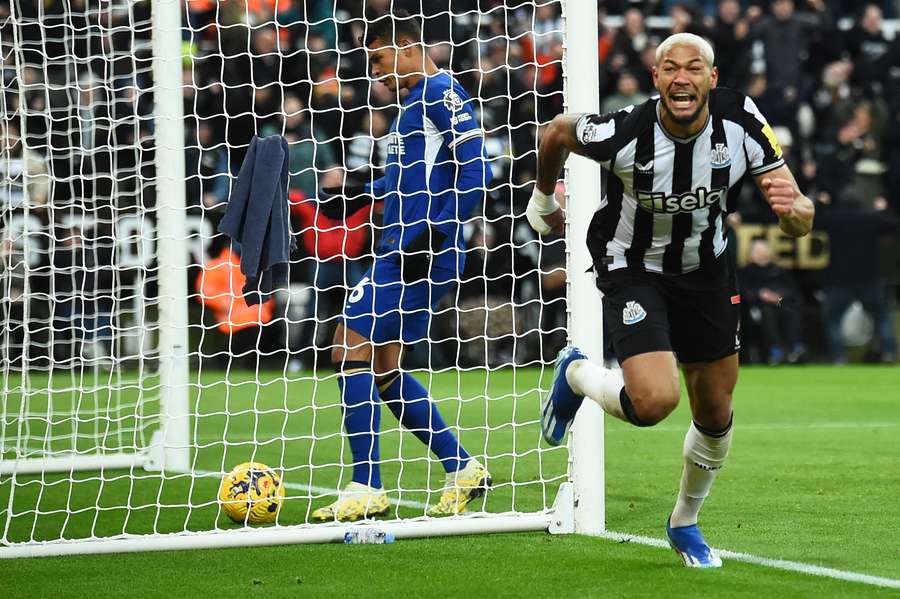 Joelinton celebrates as Newcastle ran riot at St James' Park