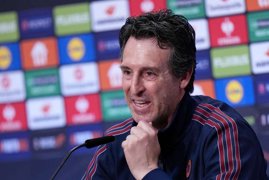 Unai Emery face à la presse ce mardi. Unai Emery face à la presse ce mardi.