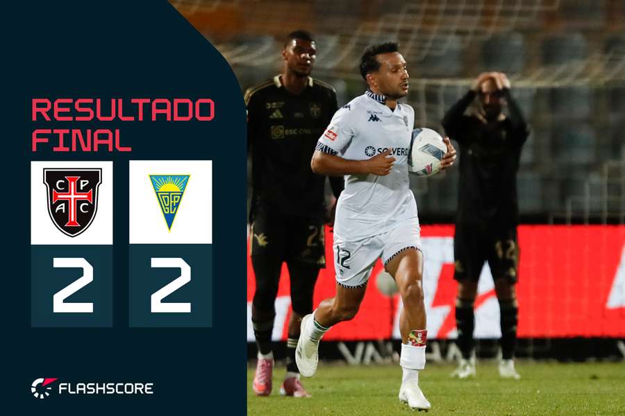 João Carvalho resgatou o empate perto do apito final