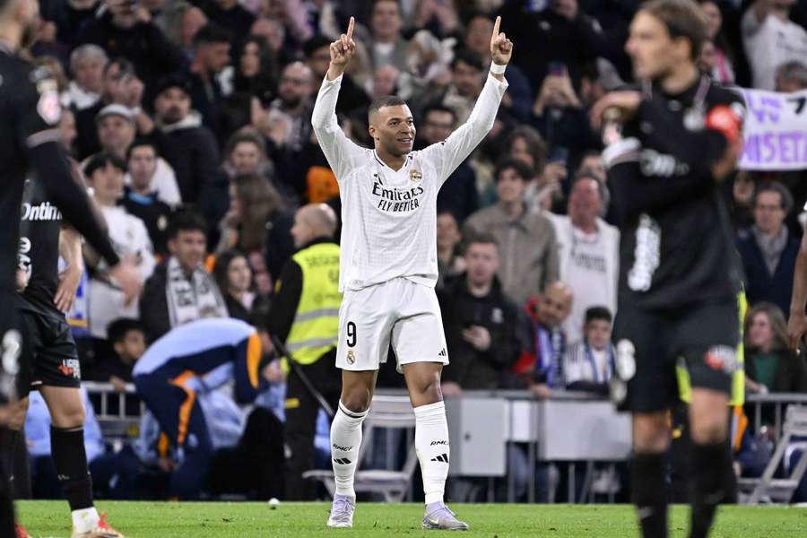 Mbappé marcou duas vezes na vitória contra o Leganés