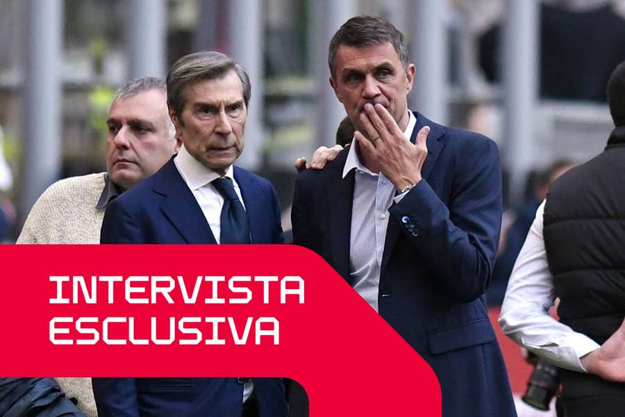 Ariedo Braida in compagnia di Paolo Maldini