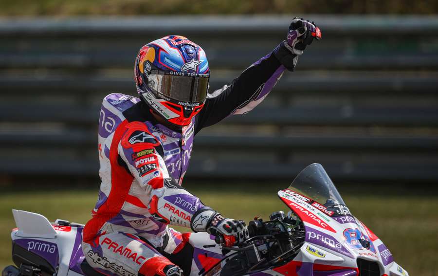 Jorge Martín comemora sua segunda vitória na MotoGP