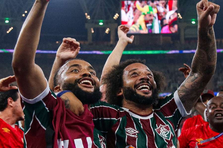 Samuel Xavier e Marcelo são dois dos jogadores mais velhos do elenco do Fluminense