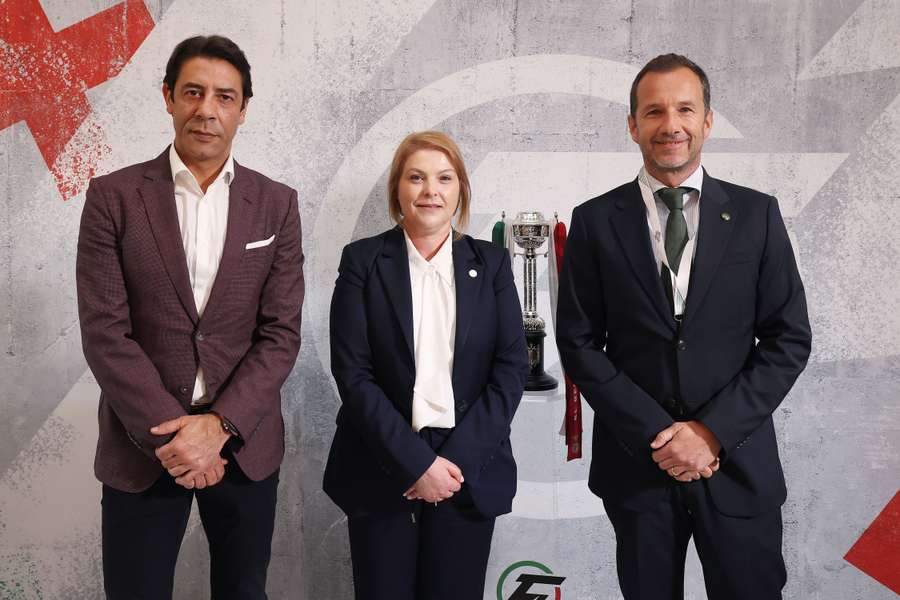 Rui Costa, Helena Pires e Frederico Varandas