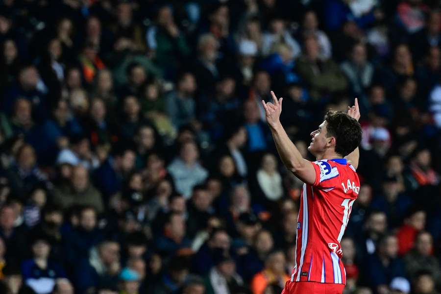 Alvarez celebrates a goal