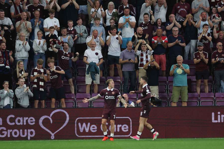 Hearts vai jogar competições europeias