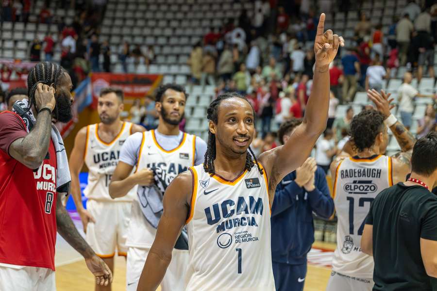 El UCAM Murcia celebra su victoria