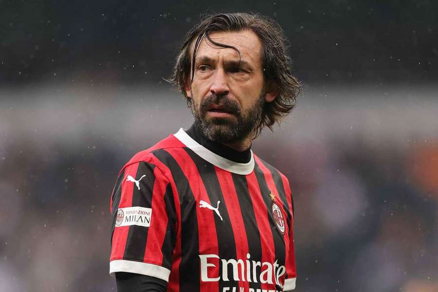 Pirlo in einem Legendenspiel für AC Milan Pirlo in einem Legendenspiel für AC Milan