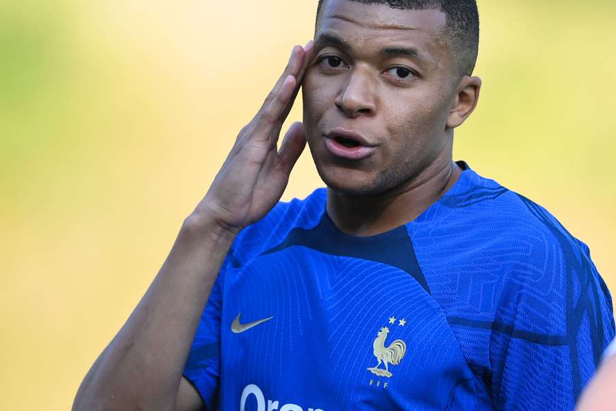 Kylian Mbappé si allena con i Bleus martedì.