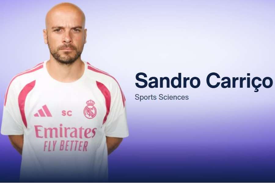 Sandro Carriço já equipado à Real Madrid Sandro Carriço já equipado à Real Madrid
