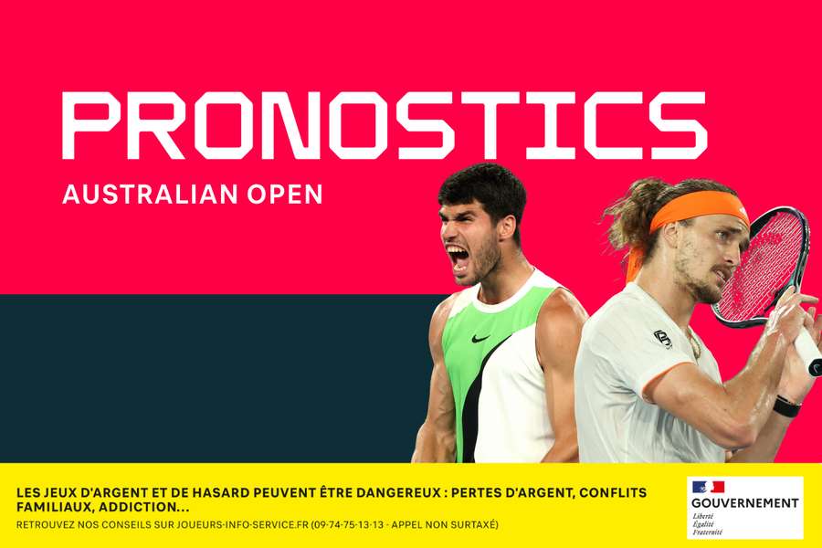 Carlos Alcaraz – Alexander Zverev : pronostics, meilleurs paris et cotes (Open d’Australie)