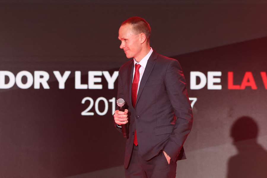 Froome no Mónaco em dezembro de 2025 Froome no Mónaco em dezembro de 2025