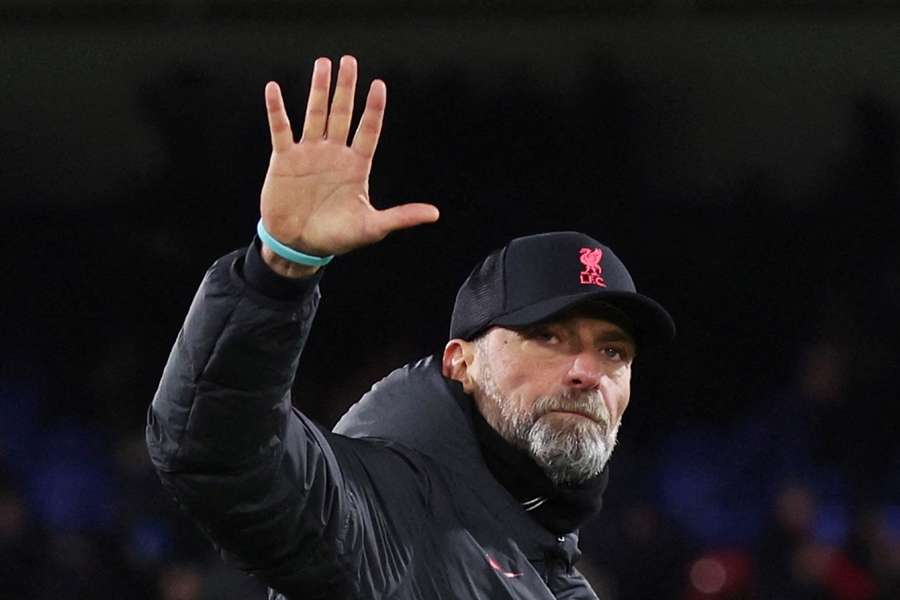 Liverpool manager Jurgen Klopp reacts after the match