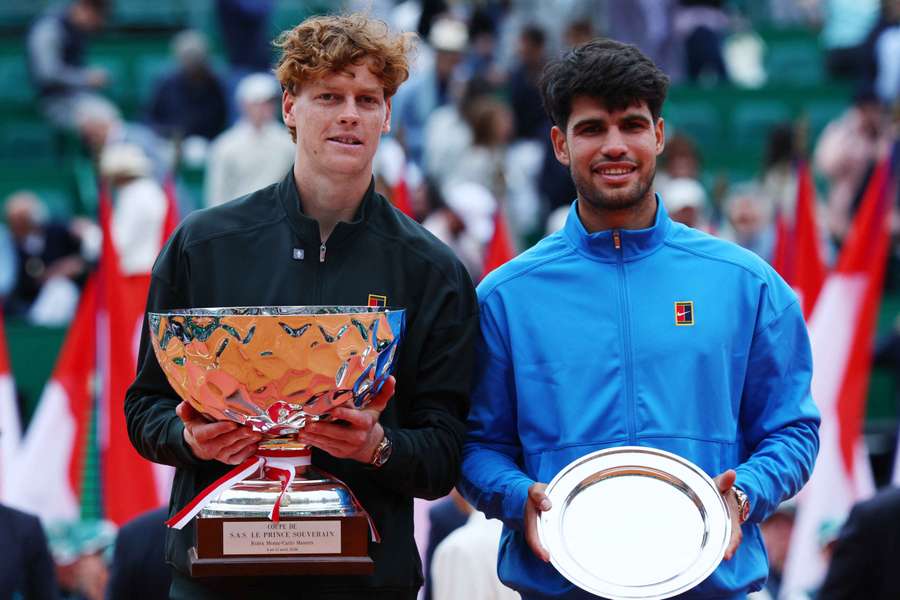 Alcaraz y Sinner, tras la final de Montecarlo