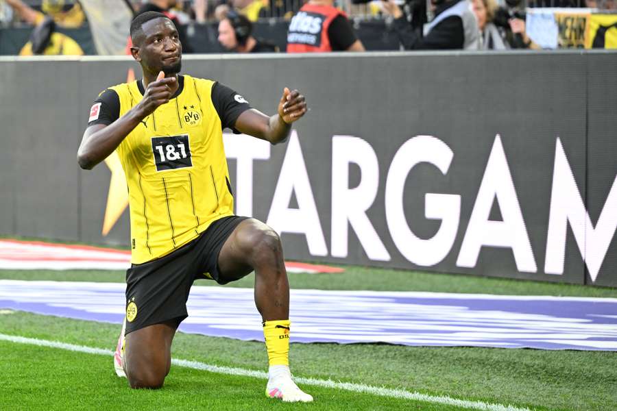 Serhou Guirassy scored and assisted in the win for Dortmund