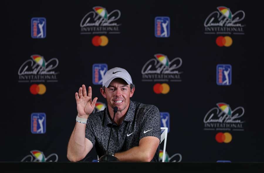 McIlroy, en rueda de prensa en el Invitational