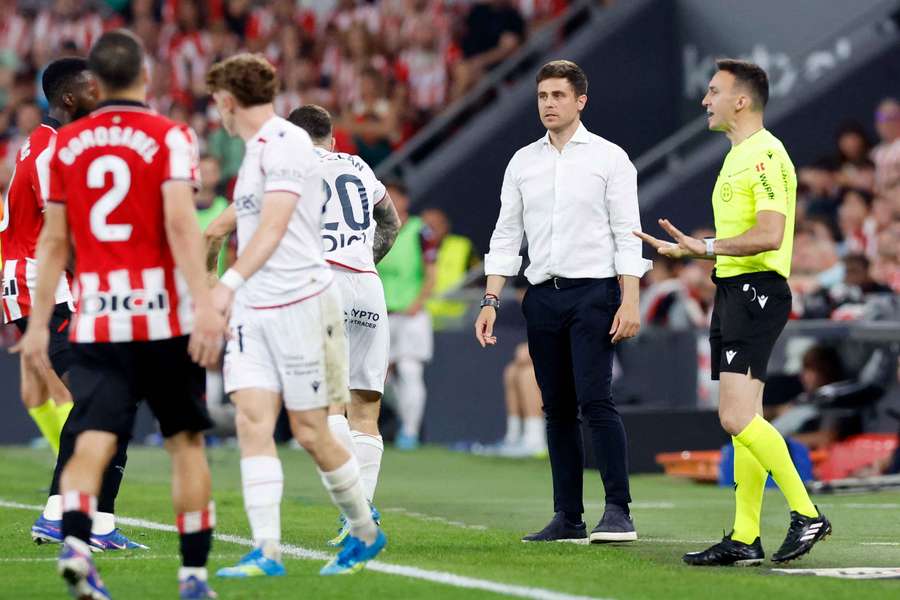 Lisci, en el partido ante el Athletic