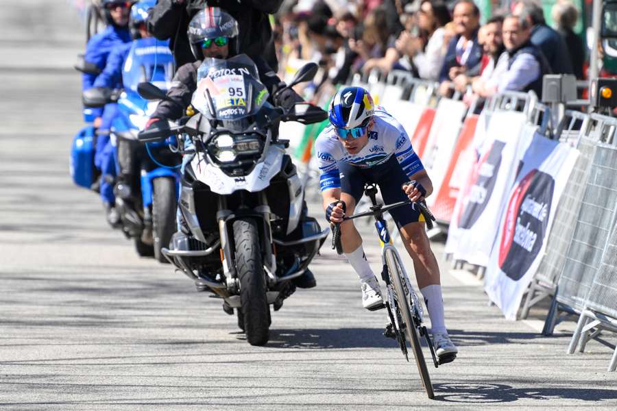 Primoz Roglic, en la última etapa de la Volta