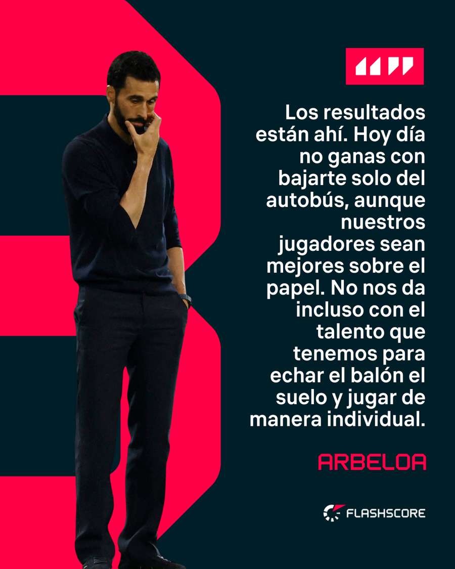 Las declaraciones del técnico