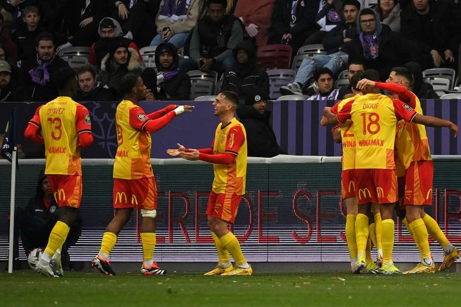 Lens victorieux à Toulouse.