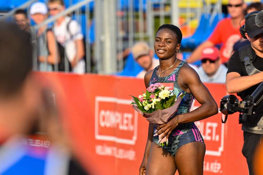 Tobi Amusan was buitenzinnig van vreugde met het nieuws, zo bleek wel uit haar Instagrambericht