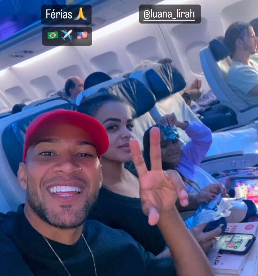 Everaldo postou foto antes de viajar para os EUA