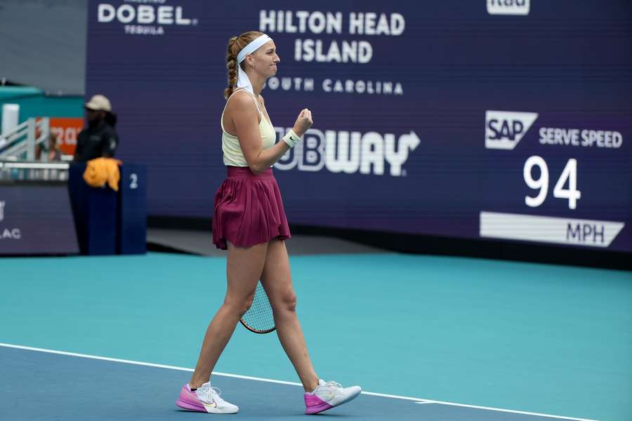 Kvitova irá jogar na final do Miami Open esta noite