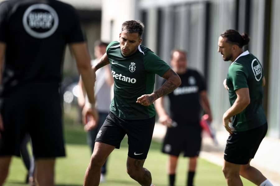 Rodrigo Zalazar no treino do Sporting Rodrigo Zalazar no treino do Sporting