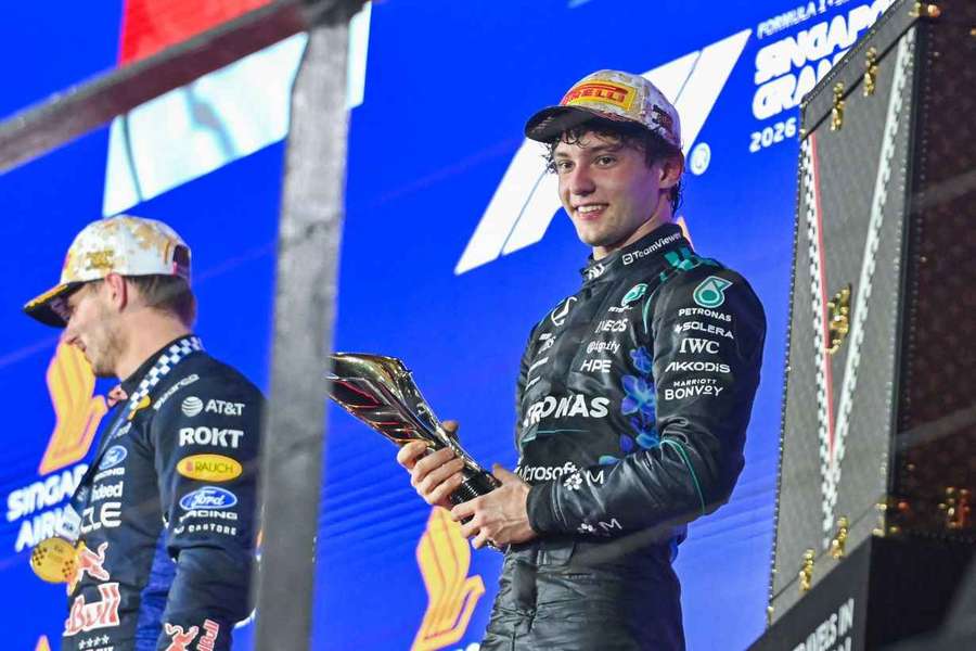 Antonelli nach dem GP in Singapur Antonelli nach dem GP in Singapur