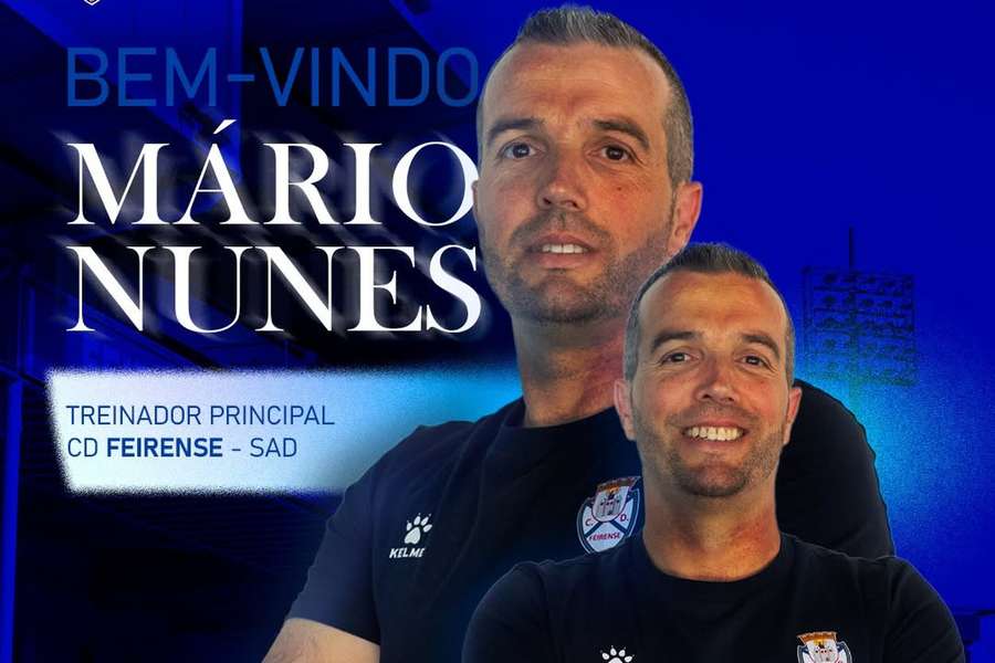 Mário Nunes terá segunda experiência como treinador principal Mário Nunes terá segunda experiência como treinador principal