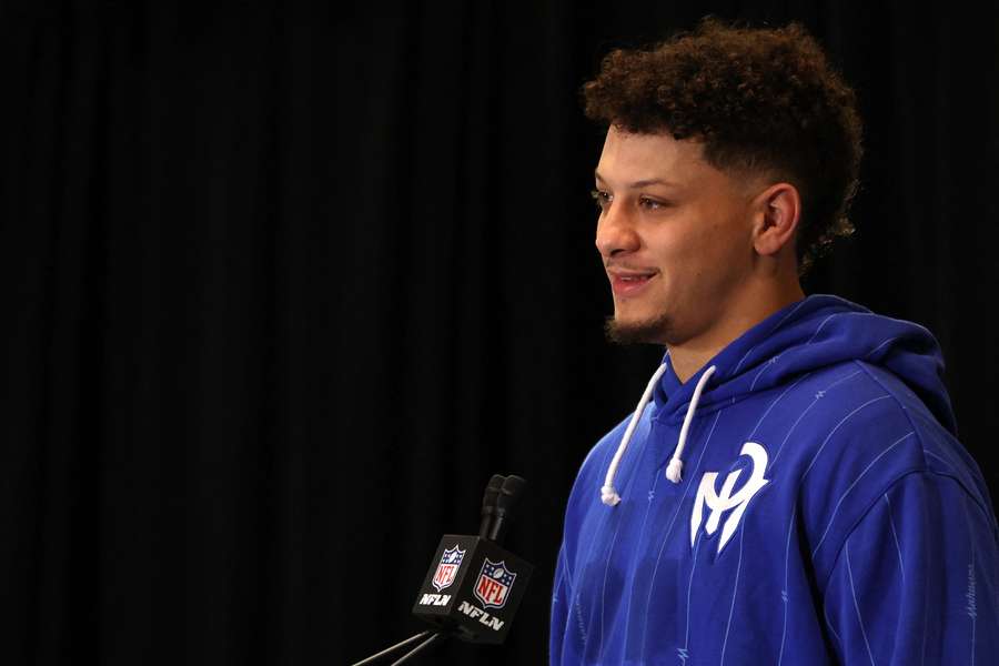 O quarterback do Kansas City Chiefs, Patrick Mahomes