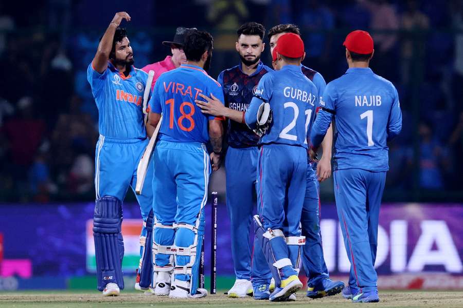 Afghanistan were beaten heavily by India