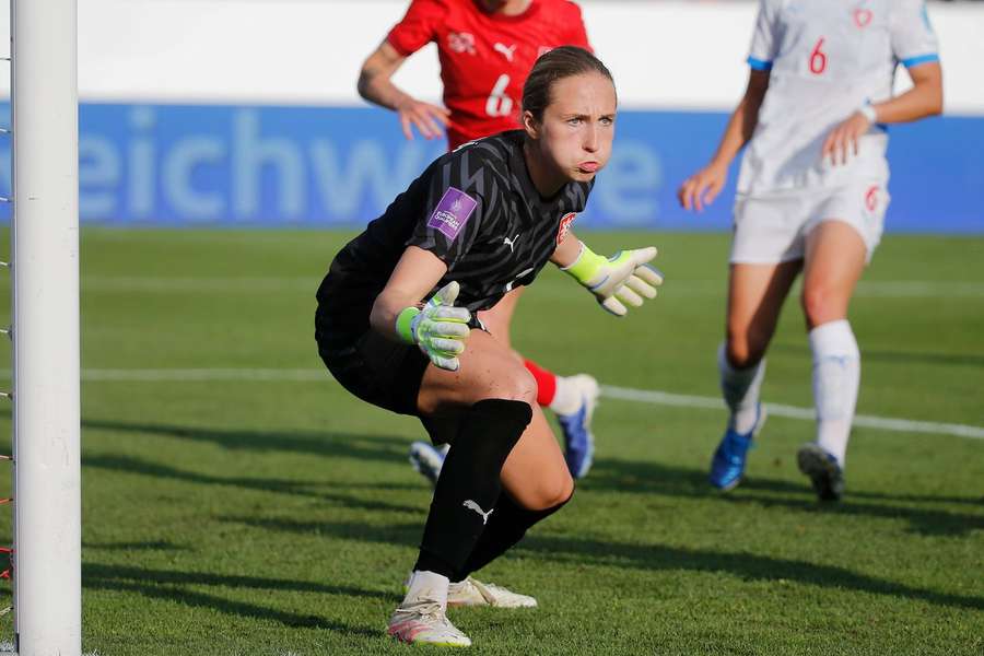 Brankářka české reprezentace Barbora Votíková.