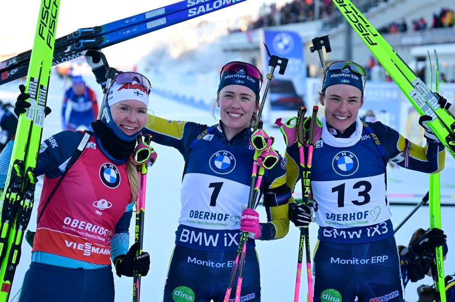 Najlepšie trio stíhačky v Oberhofe.