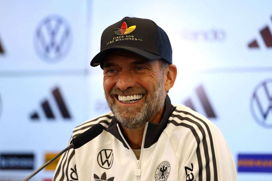 Jurgen Klopp during the press conference Jurgen Klopp during the press conference